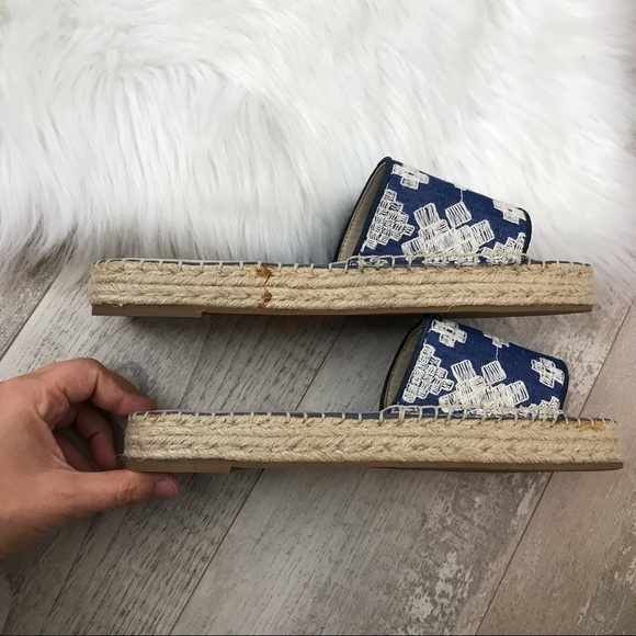 BOTKIER Blue Jenny Slide On Sandal Espadrille Size 9 - Picture 4 of 14